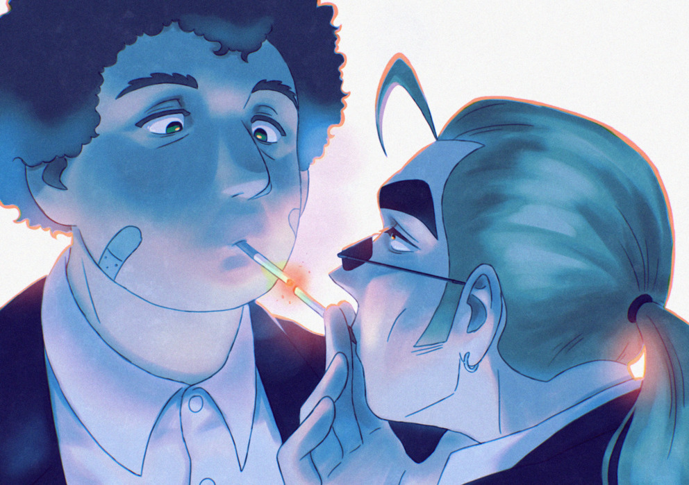 smoking together